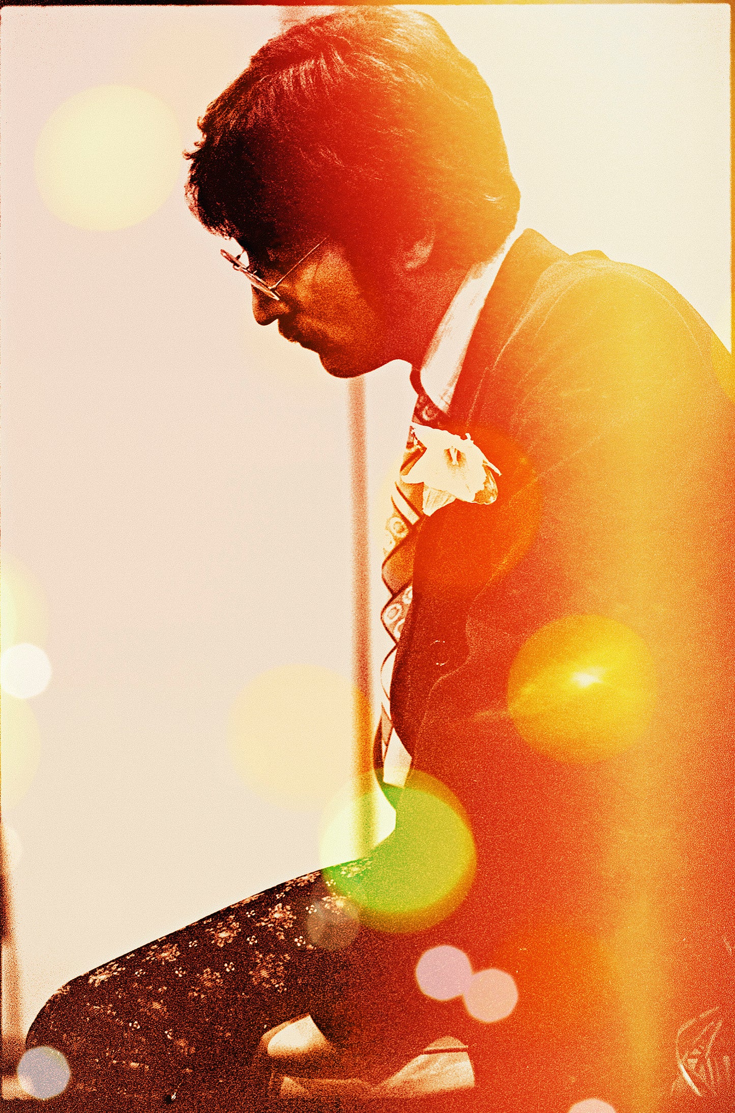 John Lennon at Abbey Road Studios, March 30th 1967 - 'Light Leak' - 24x35"