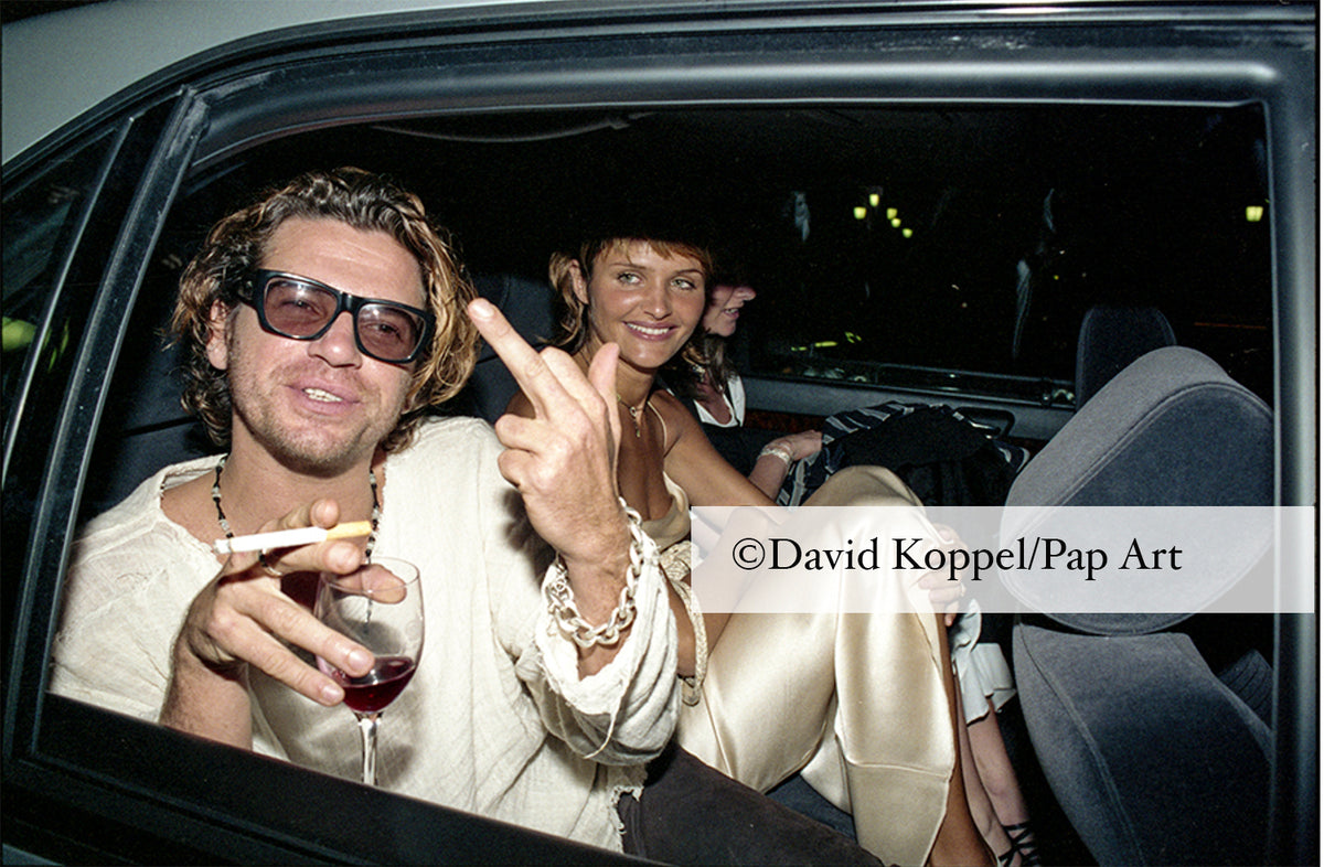 Michael Hutchence And Helena Christensen Finger Monte Carlo 1994 Pap Art 7689