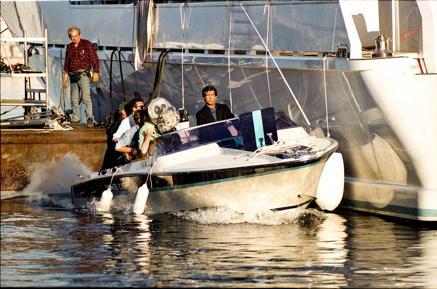 Pierce Brosnan filming Goldeneye in Monte Carlo, 1995