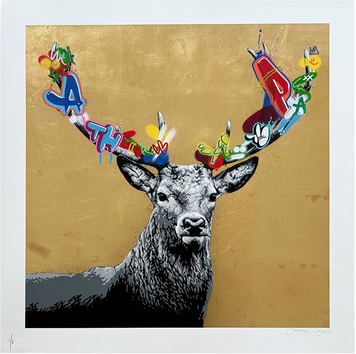 MARTIN WHATSON "THE STAG" HAND FINISHED ED OF 5 GOLD