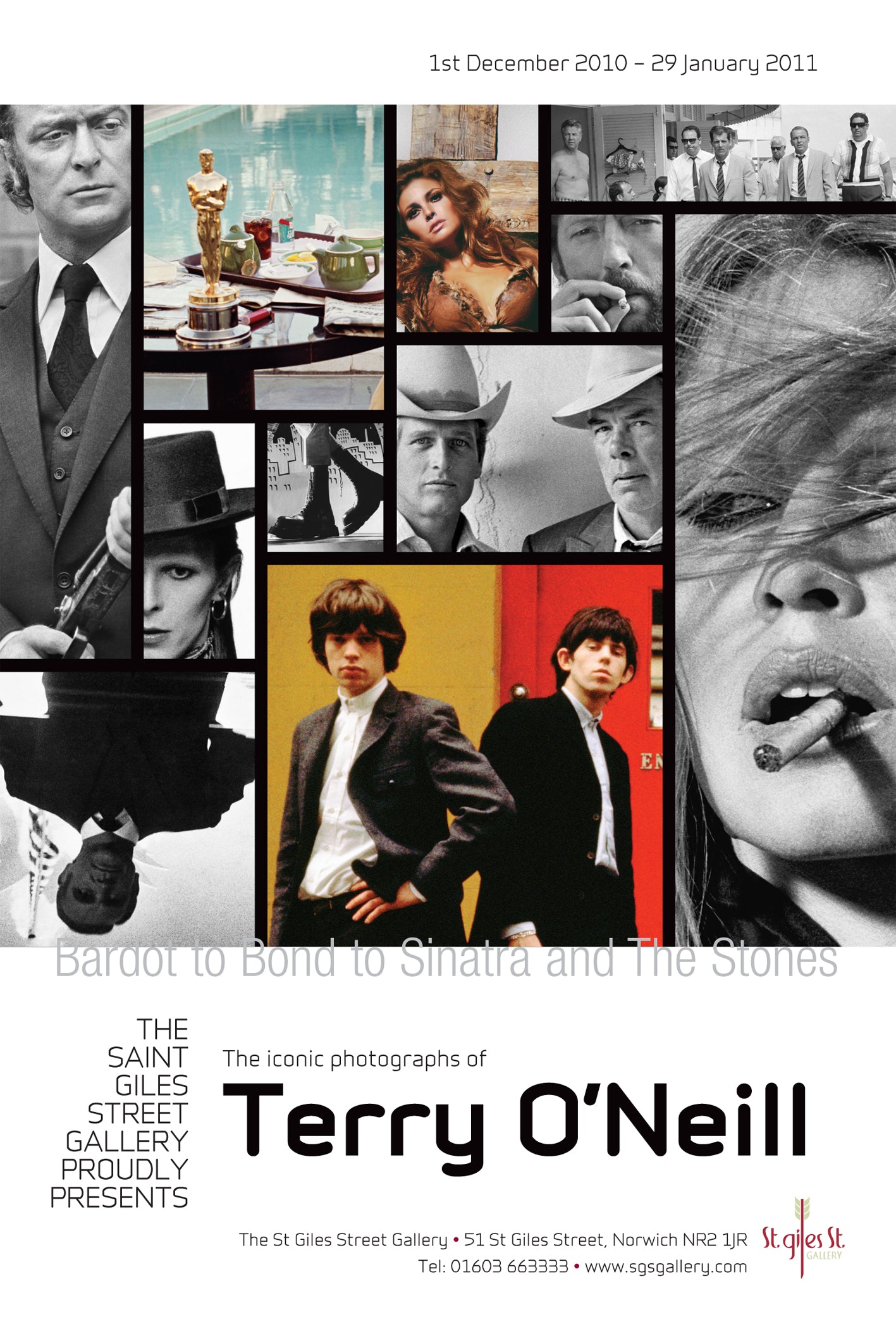 Terry O'Neill signed Exhibition Poster