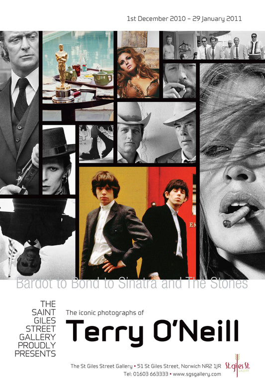 Terry O'Neill signed Exhibition Poster
